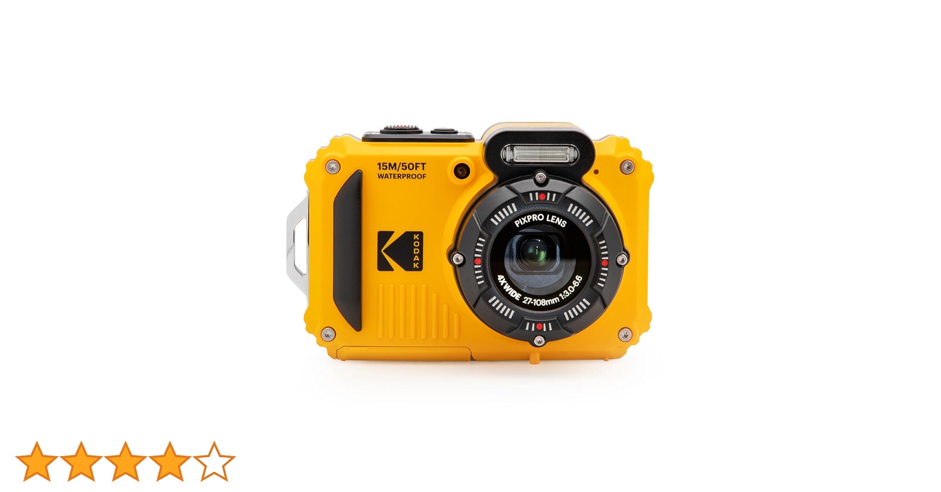 Kodak Pixpro WPZ2 Aparat Fotograficzny, Żółty/Czarny, 16 MP